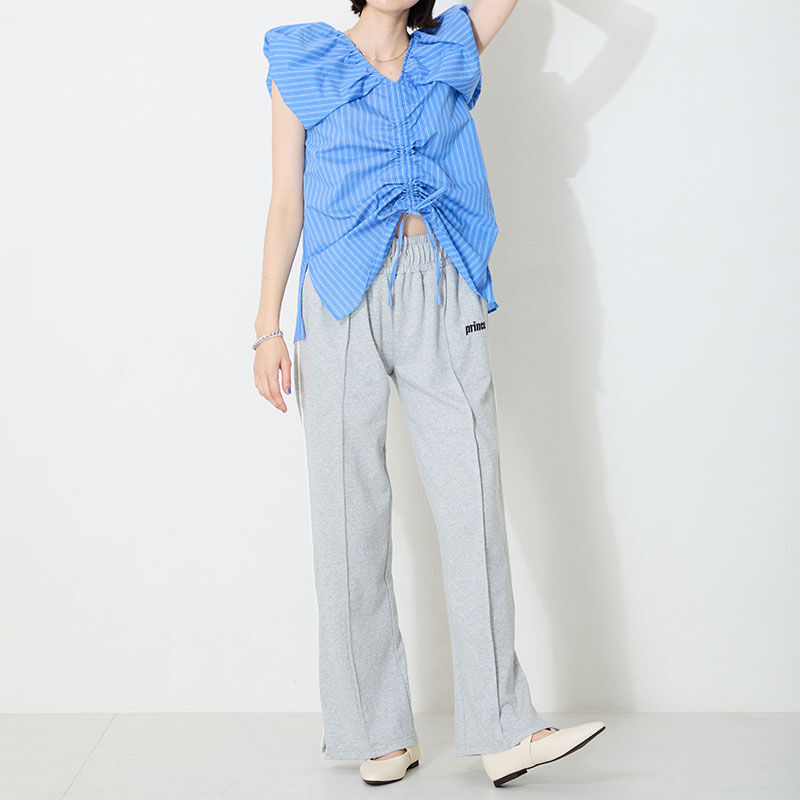 WA Oriental TRaffic「配色バックル柔らかフラットパンプス/52118 パンプス フィット クッション 人気 トレンド」|パンプス|