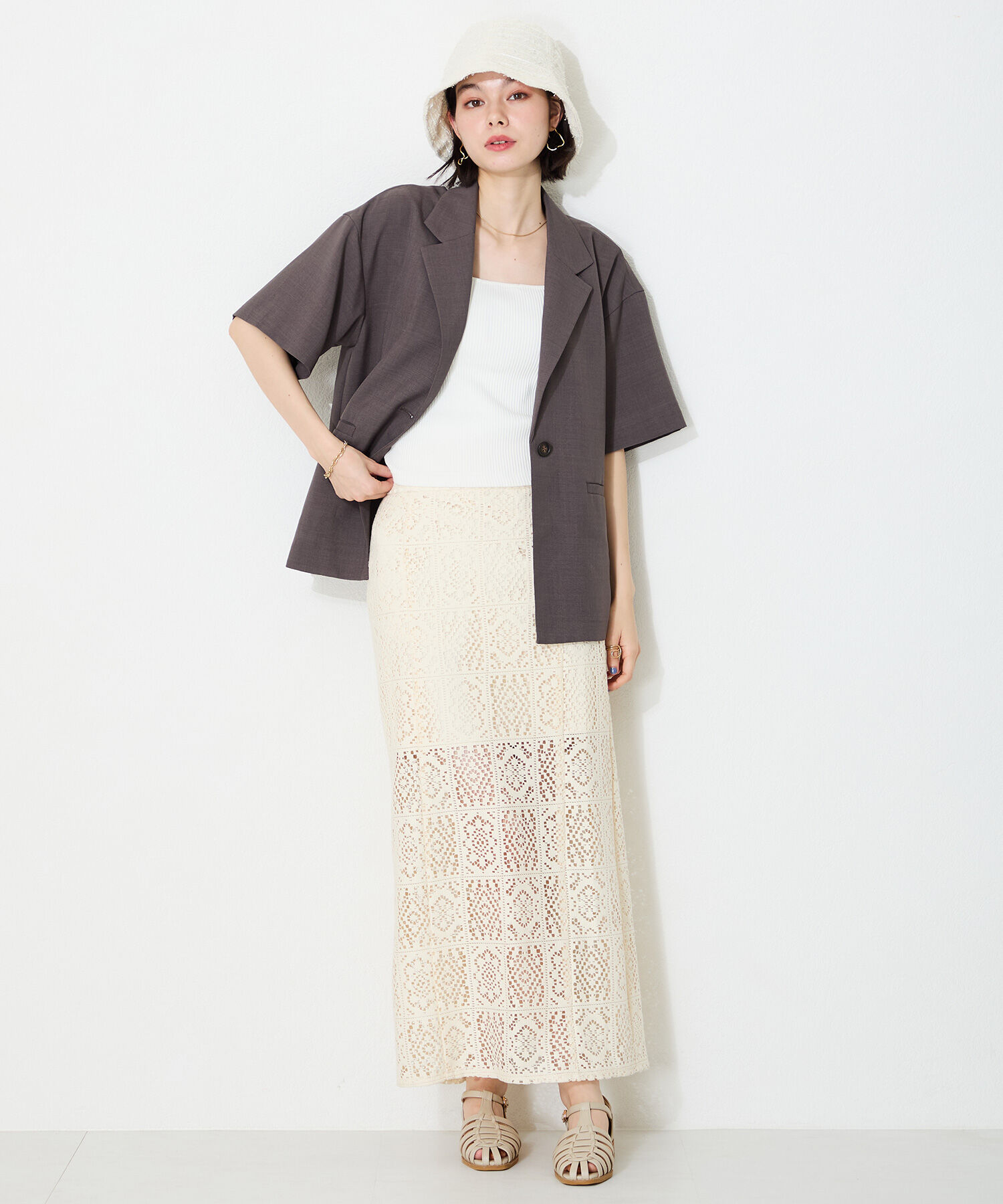 WA Oriental TRaffic「【トレンド】●2025春夏新作●ナローストラップグルカシューズ/52114 グルカサンダル フラット 人気」|サンダル|