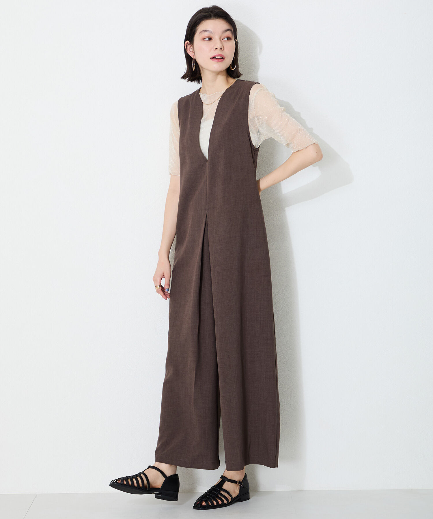 WA Oriental TRaffic「【トレンド】●2025春夏新作●ナローストラップグルカシューズ/52114 グルカサンダル フラット 人気」|サンダル|