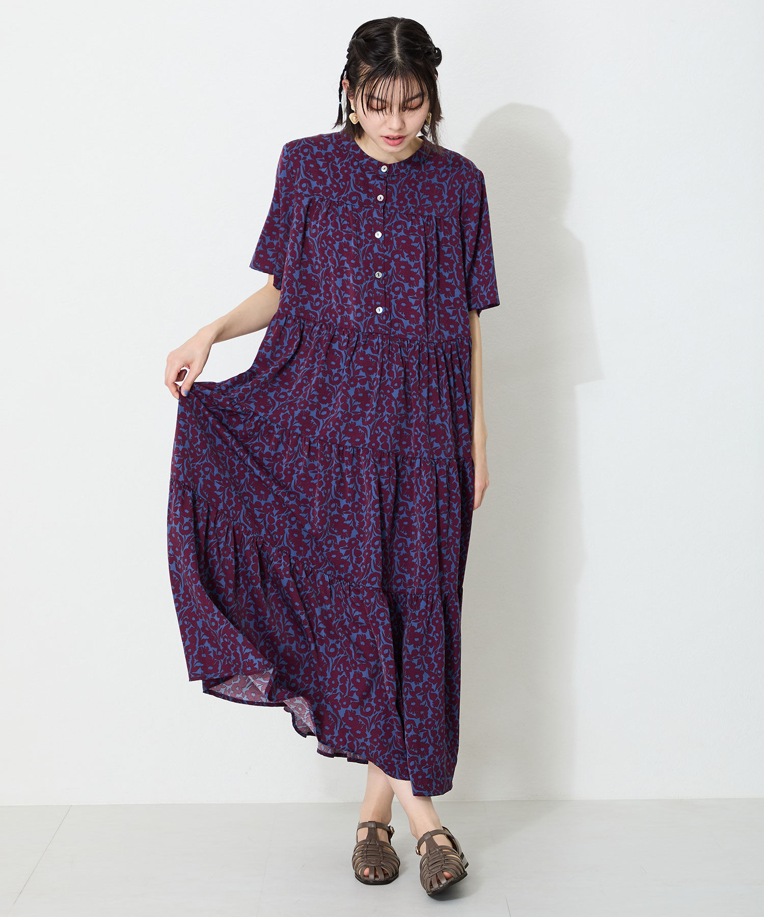 WA Oriental TRaffic「【トレンド】●2025春夏新作●ナローストラップグルカシューズ/52114 グルカサンダル フラット 人気」|サンダル|