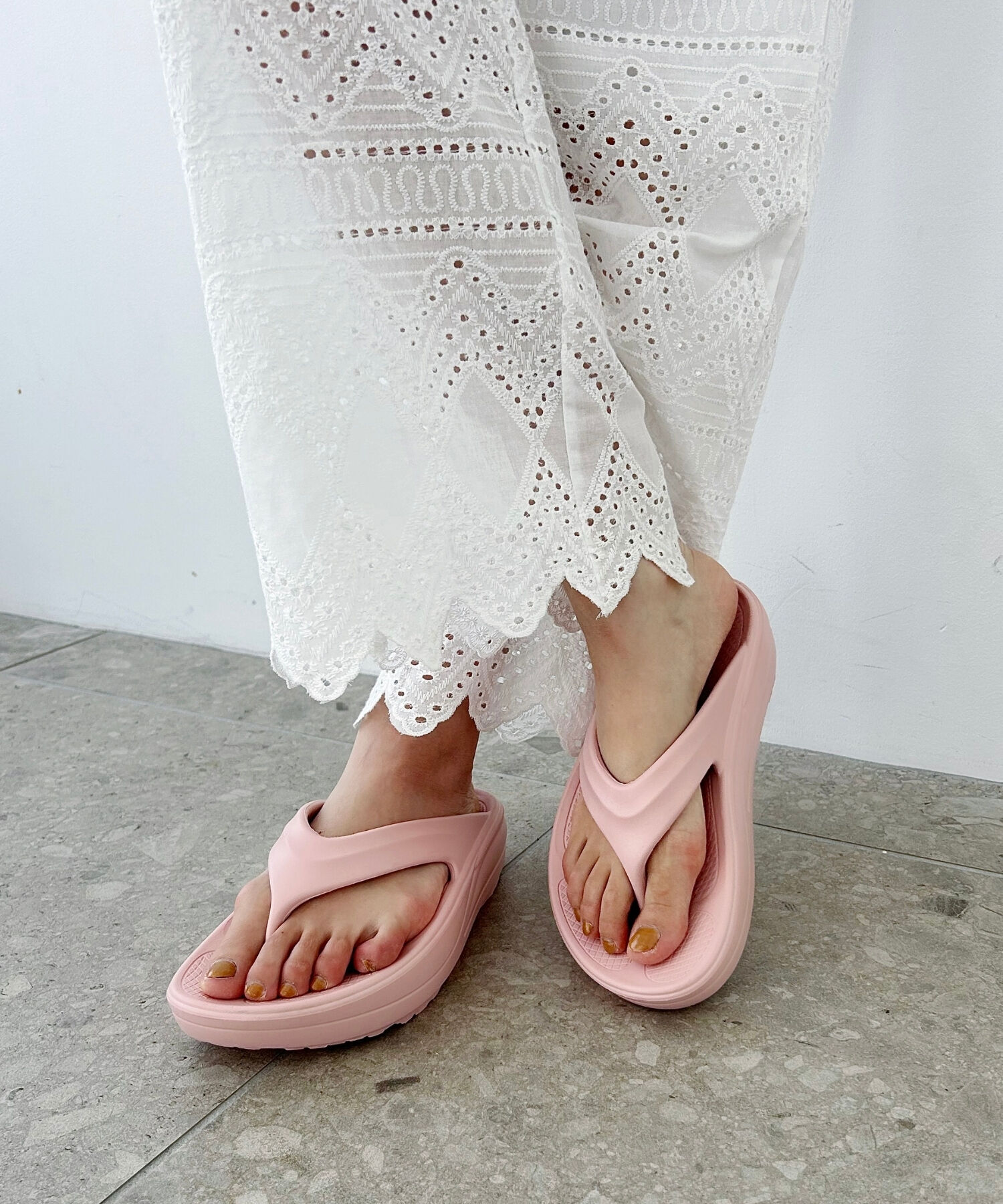 ORiental TRaffic「【リカバリーサンダル】●大人気アイテム●厚底EVAトングサンダル/OT3226 厚底 トング サンダル 」|サンダル|