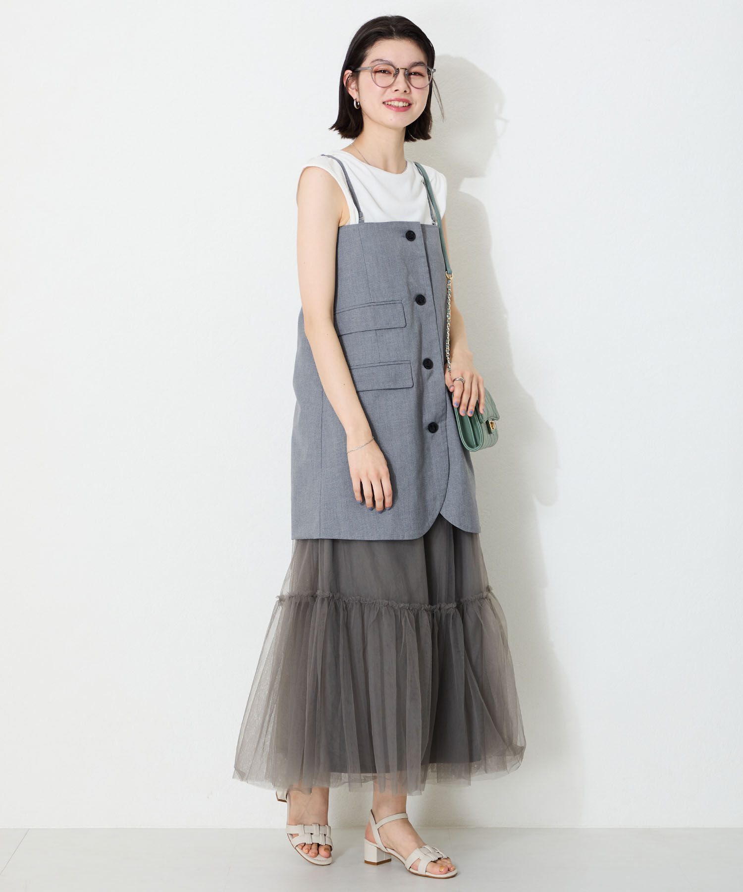 WA Oriental TRaffic「●2025春夏新作●編み込みヒールサンダル/52203 サンダル 人気 トレンド 華奢 ヒール5.2cm」|サンダル|