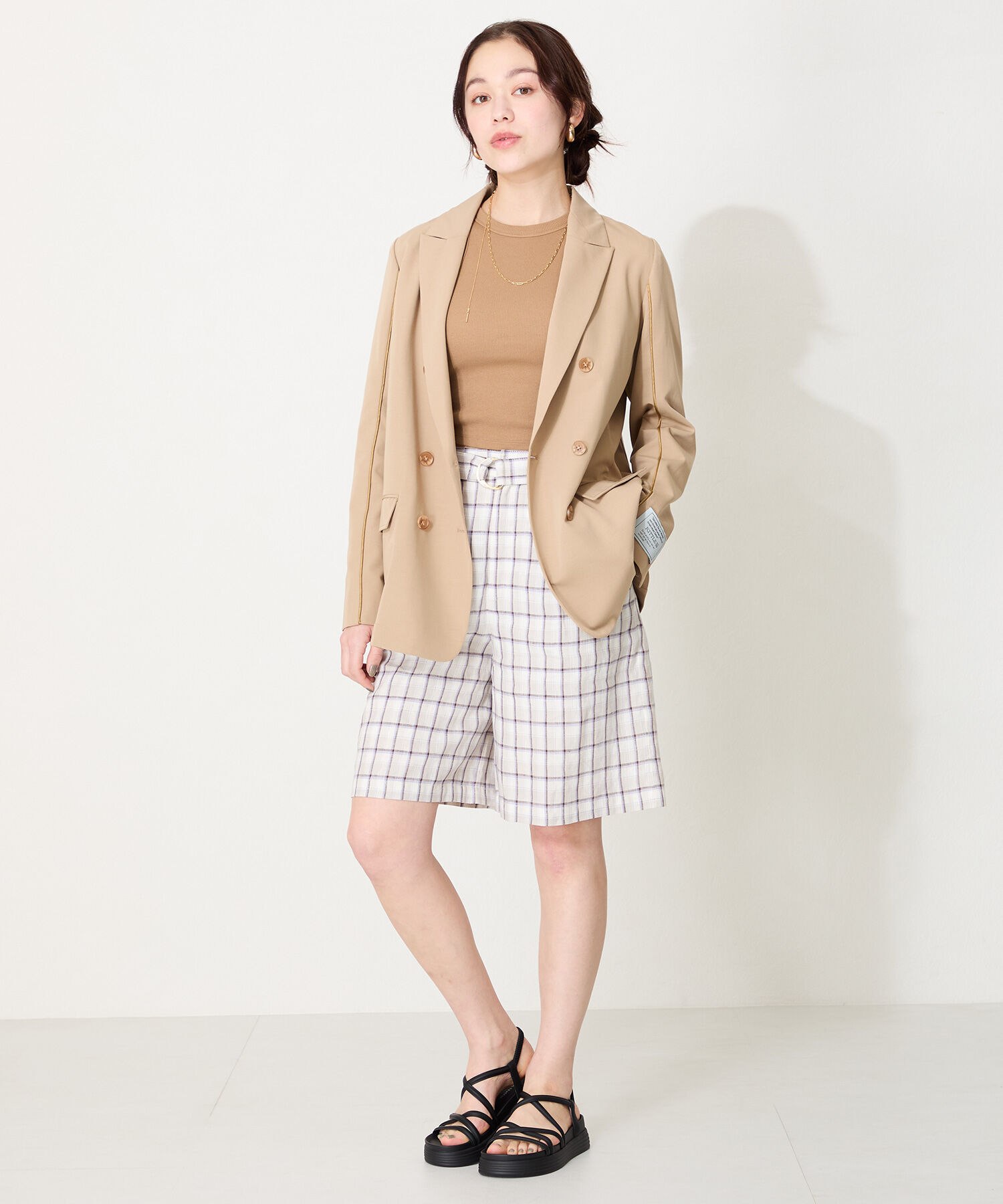 ORiental TRaffic「●2025春夏新作●クロスストラップ軽量ソールサンダル/51218 柔らかい フィット 人気 トレンド」|サンダル|