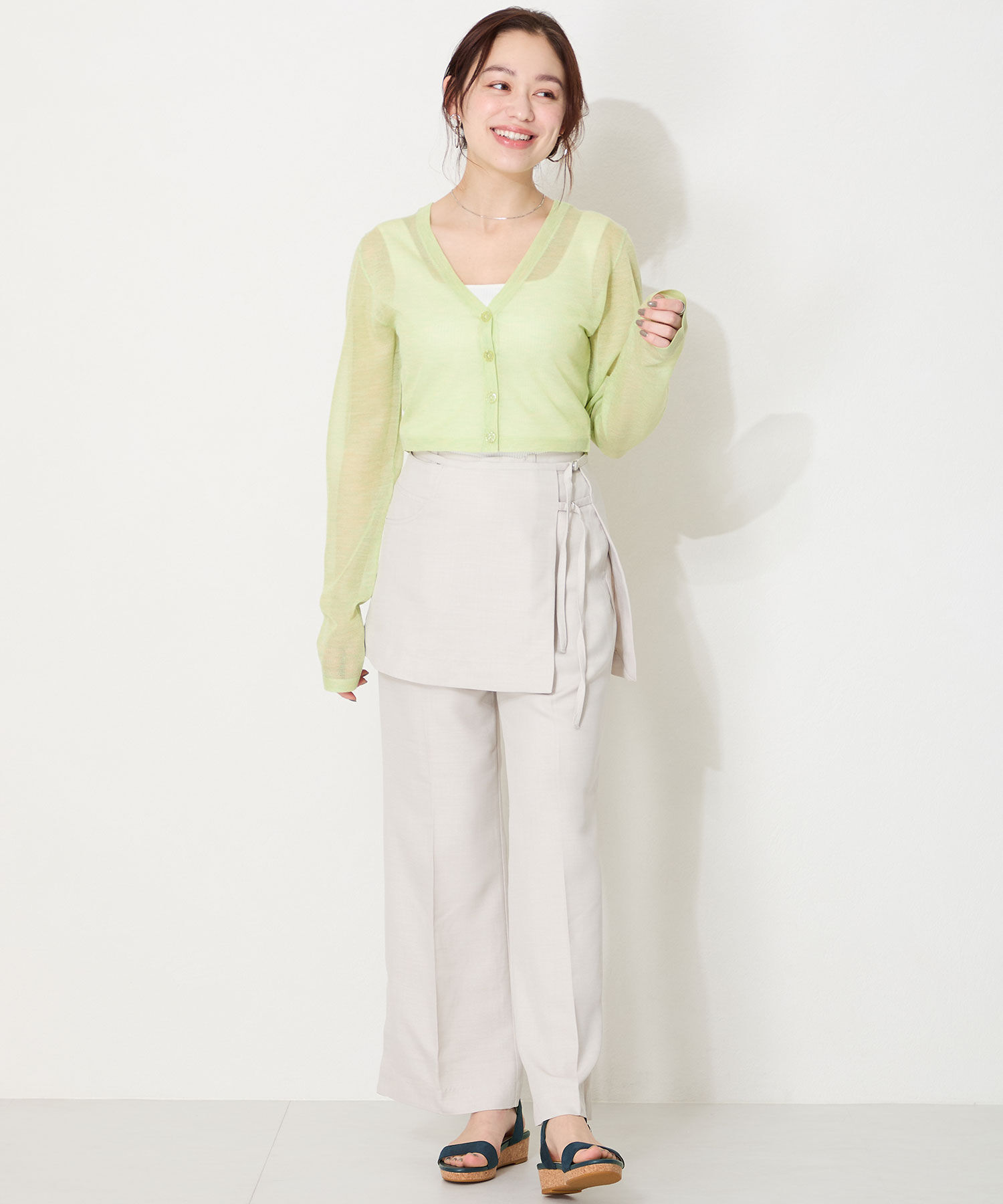 ORiental TRaffic「【WEB限定】ウエッジソールワンベルトサンダル/55203 サンダル 人気 トレンド 売れてる」|サンダル|