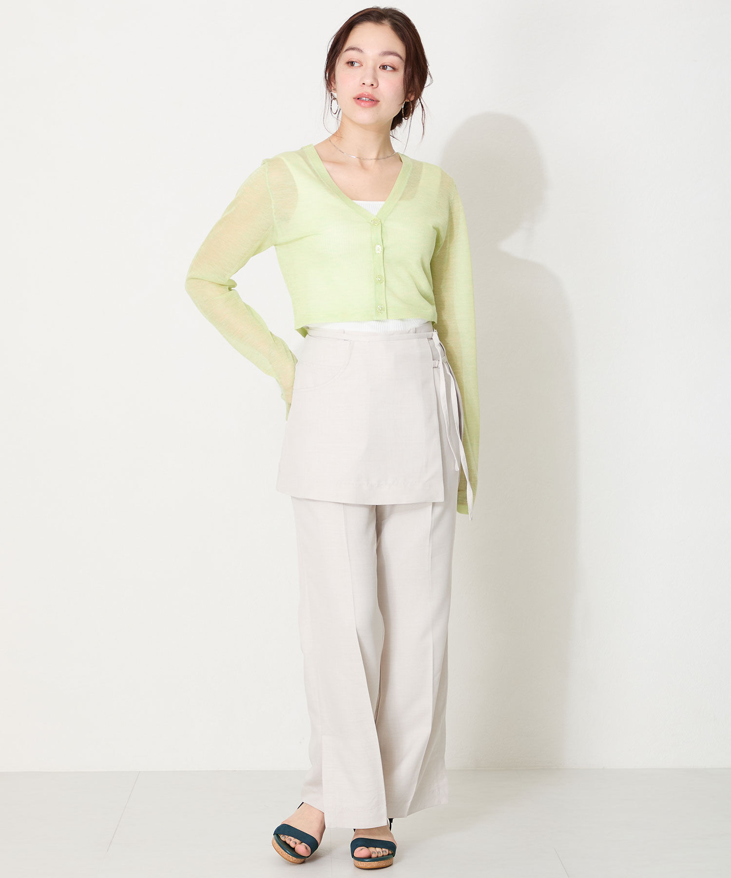 ORiental TRaffic「【WEB限定】ウエッジソールワンベルトサンダル/55203 サンダル 人気 トレンド 売れてる」|サンダル|