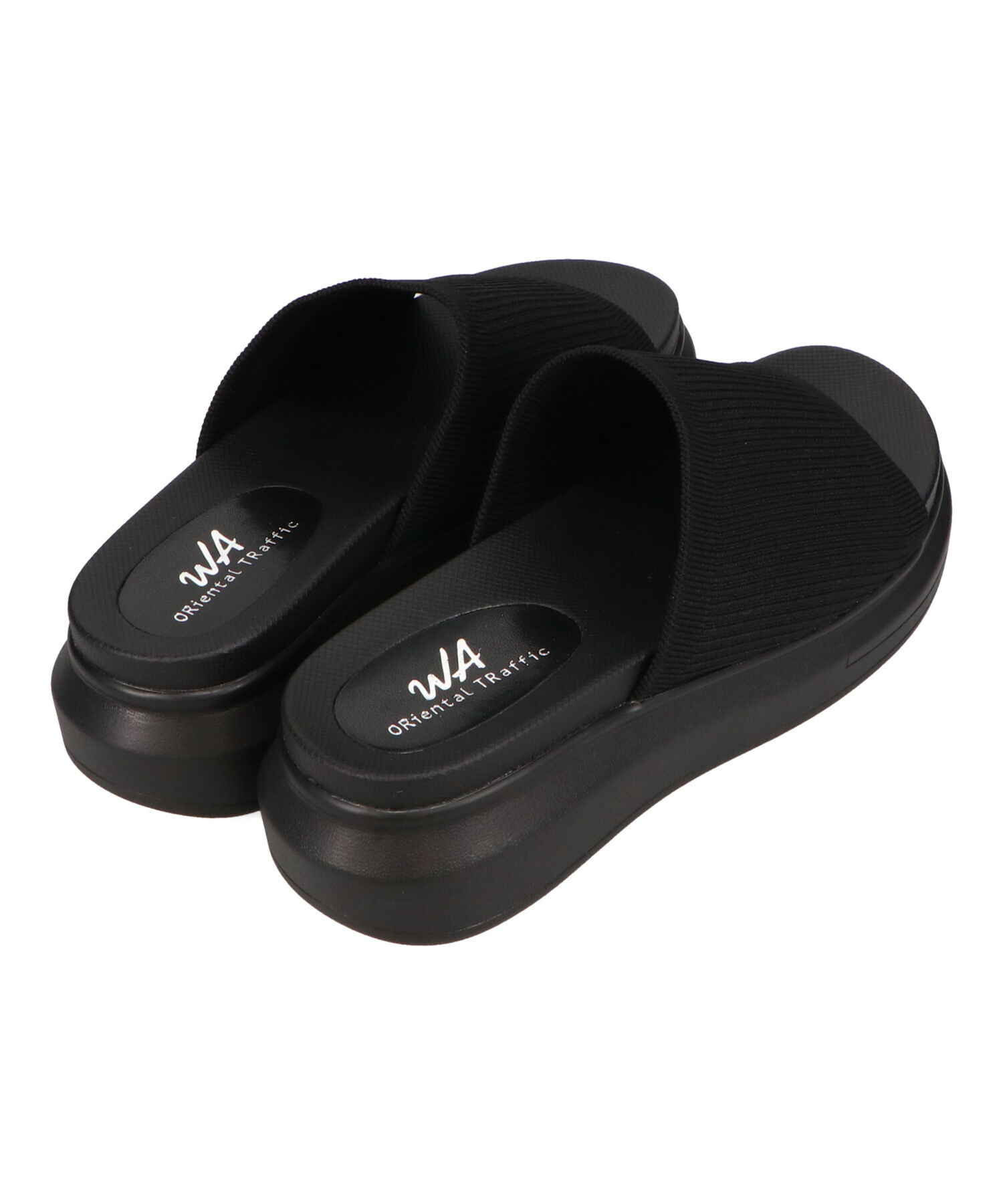 WA Oriental TRaffic「●2025春夏新作●厚底ニットミュールサンダル/52215 サンダル 厚底 ニット ミュール 人気 トレンド」|サンダル|