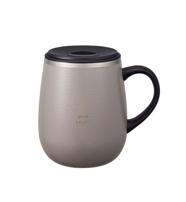 BRUNO「蓋つきステンレスマグ tall」|グラス・マグカップ|ダークグレー