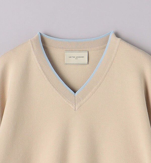 UNITED ARROWS「スムース Vネックニット」|ニット・セーター|