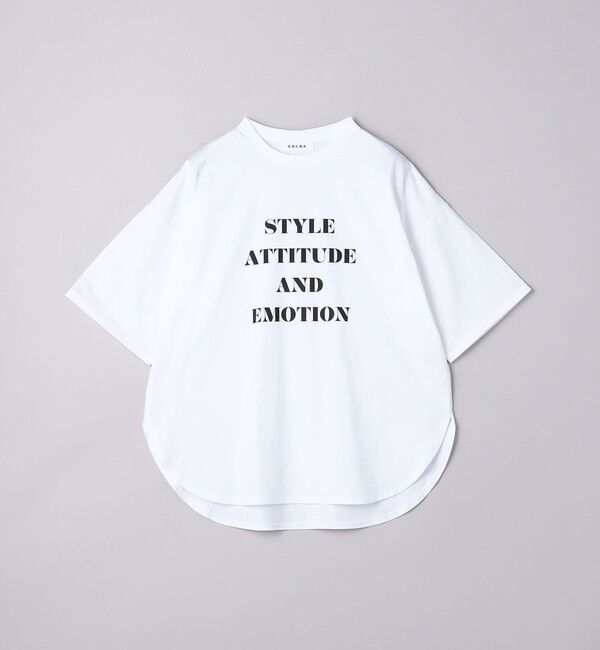 UNITED ARROWS「＜SACRA＞メッセージプリント Tシャツ」|Tシャツ・カットソー|