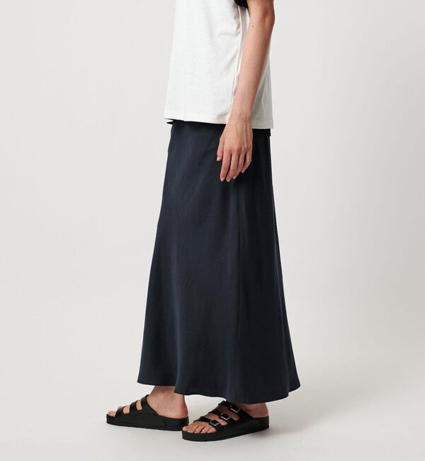 UNITED ARROWS「＜TO UNITED ARROWS＞フレア マキシスカート」|フレア|NAVY