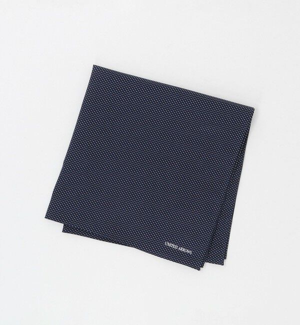 UNITED ARROWS「コットン ドット ハンカチ」|ハンカチ|NAVY