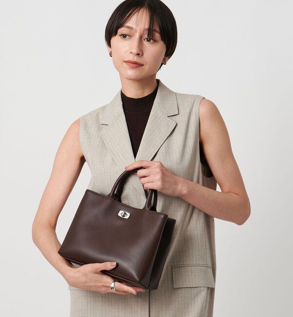 UNITED ARROWS「クラスプ スクエア ミニトートバッグ」|トートバッグ|MD.BROWN