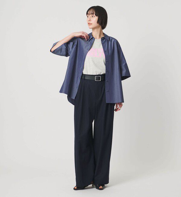 UNITED ARROWS「デニムライク ブライトローン シャツ ‐ウォッシャブル‐」|シャツ・ブラウス|