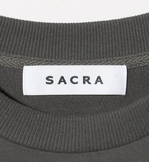UNITED ARROWS「＜SACRA＞ハーフスリーブ クロップド メッセージ Tシャツ」|Tシャツ・カットソー|
