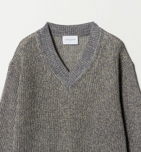 UNITED ARROWS「カラーヤーン Vネック ニット ‐ウォッシャブル‐」|ニット・セーター|