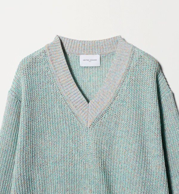 UNITED ARROWS「カラーヤーン Vネック ニット ‐ウォッシャブル‐」|ニット・セーター|