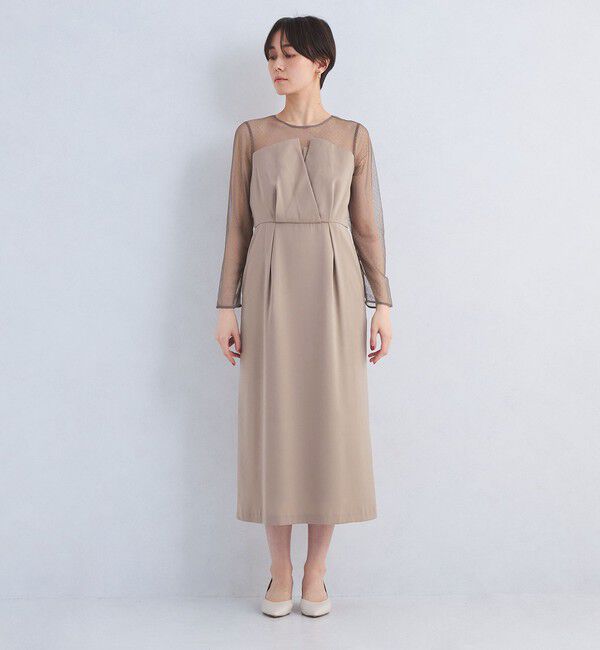 UNITED ARROWS green label relaxing「ドットチュール ビスチェ ワンピース 2」|ワンピース|