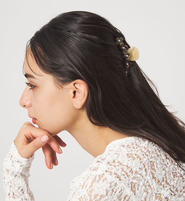 UNITED ARROWS green label relaxing「＜SUI AVA＞フラワー ヘアクリップ S（フラワー）」|ヘアバンド|
