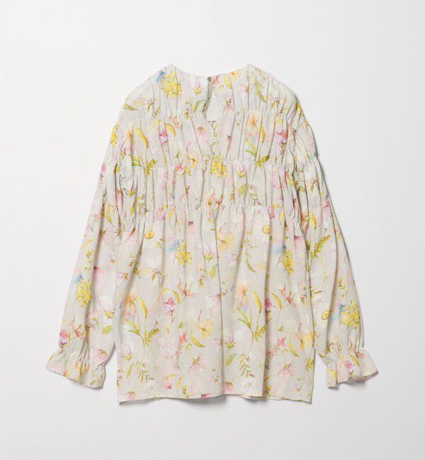 EMMEL REFINES「＜EMMEL REFINES＞EM フラワーシャーリング チュニック」|シャツ・ブラウス|