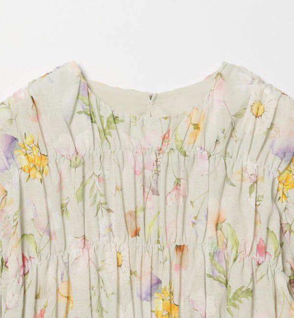 EMMEL REFINES「＜EMMEL REFINES＞EM フラワーシャーリング チュニック」|シャツ・ブラウス|