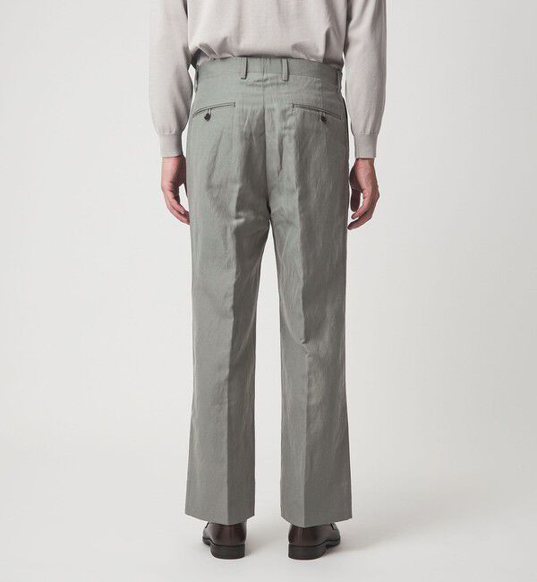 UNITED ARROWS green label relaxing「TW タンブラー 2プリーツ ワイド スラックス」|スラックス|