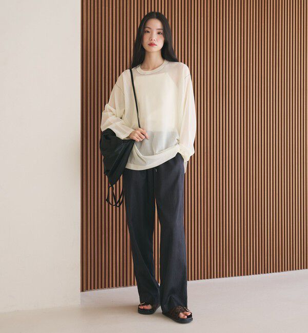 BEAUTY&YOUTH UNITED ARROWS「サテンドロースト ワイドパンツ ウォッシャブル」|その他|