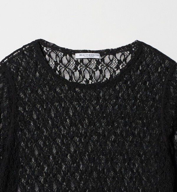 BEAUTY&YOUTH UNITED ARROWS「フラワーレース プルオーバー」|Tシャツ・カットソー|