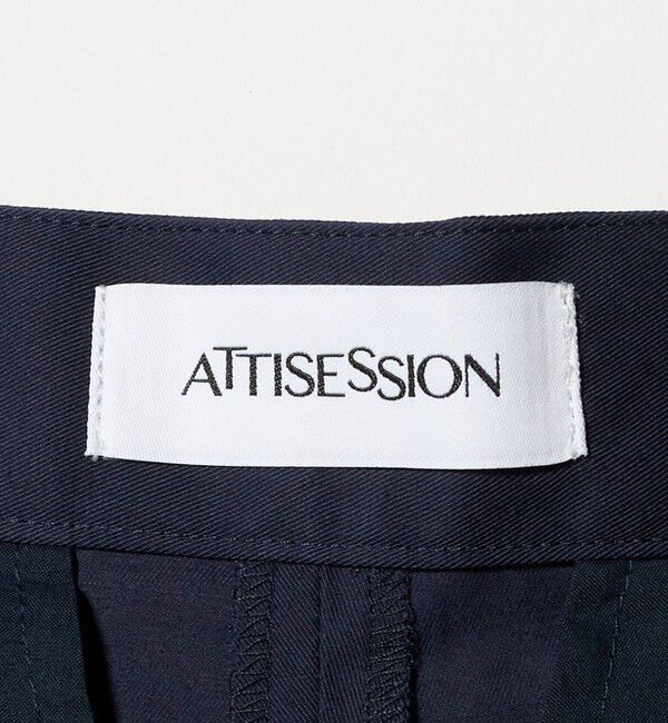 ATTISESSION「＜ATTISESSION＞ベルト 2タック ストレート パンツ 3」|その他|