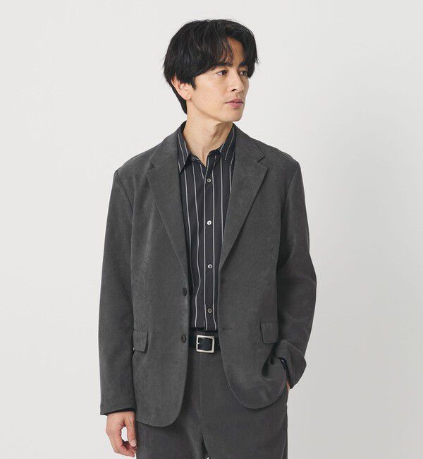 BEAUTY&YOUTH UNITED ARROWS「ブラッシュド ツイル 2B コンフォート ジャケット セットアップ対応可能」|テーラードジャケット|