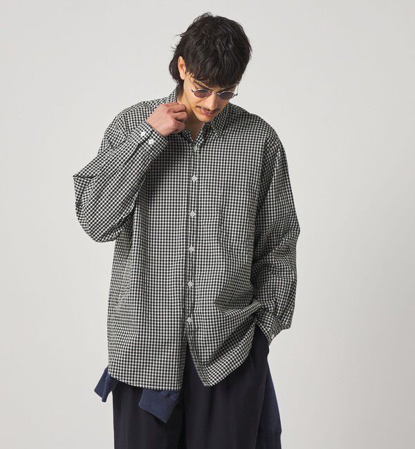STEVEN ALAN「＜Steven Alan＞ リバティ ギンガムチェック リバースシーム シャツ LOOSE」|シャツ・ブラウス|