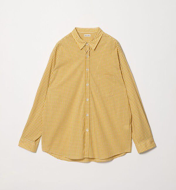 STEVEN ALAN「＜Steven Alan＞ リバティ ギンガムチェック リバースシーム シャツ LOOSE」|シャツ・ブラウス|YELLOW
