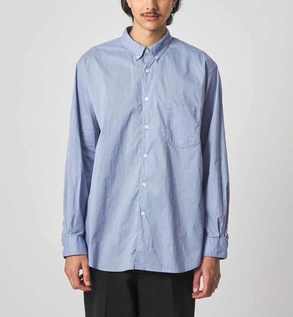 STEVEN ALAN「＜Steven Alan＞ リバティ ソリッド シングルニードル シャツ LOOSE」|シャツ・ブラウス|