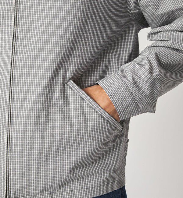 STEVEN ALAN「＜Steven Alan＞ C/PE マイクロチェック ワーク ブルゾン」|ブルゾン・スタジャン|