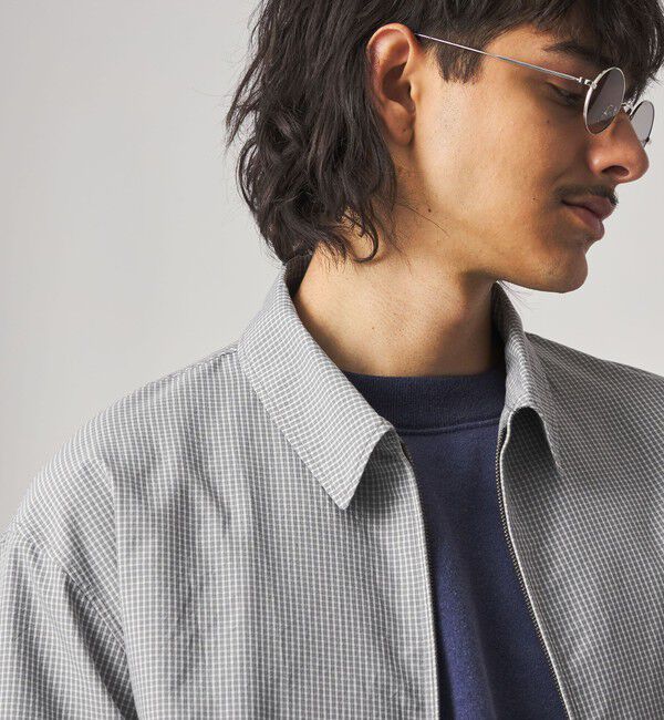 STEVEN ALAN「＜Steven Alan＞ C/PE マイクロチェック ワーク ブルゾン」|ブルゾン・スタジャン|