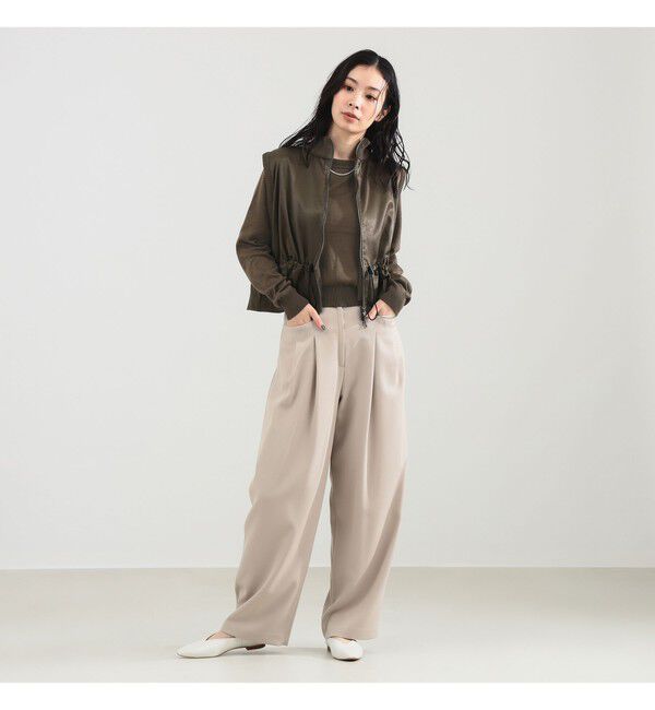 Demi-Luxe BEAMS 「TAN / リバーシブル ベスト」|ダウン|