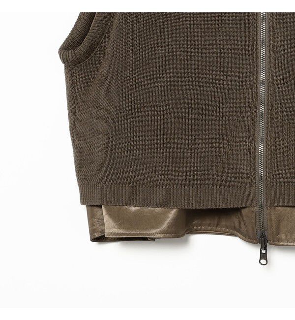 Demi-Luxe BEAMS 「TAN / リバーシブル ベスト」|ダウン|