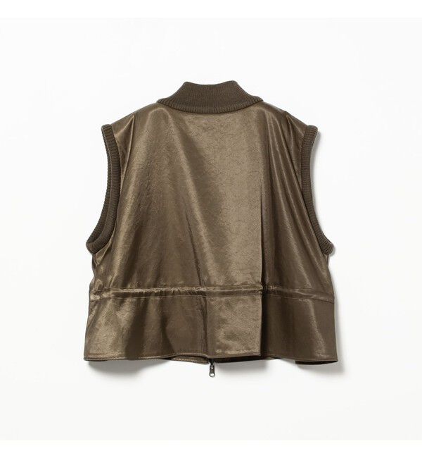 Demi-Luxe BEAMS 「TAN / リバーシブル ベスト」|ダウン|