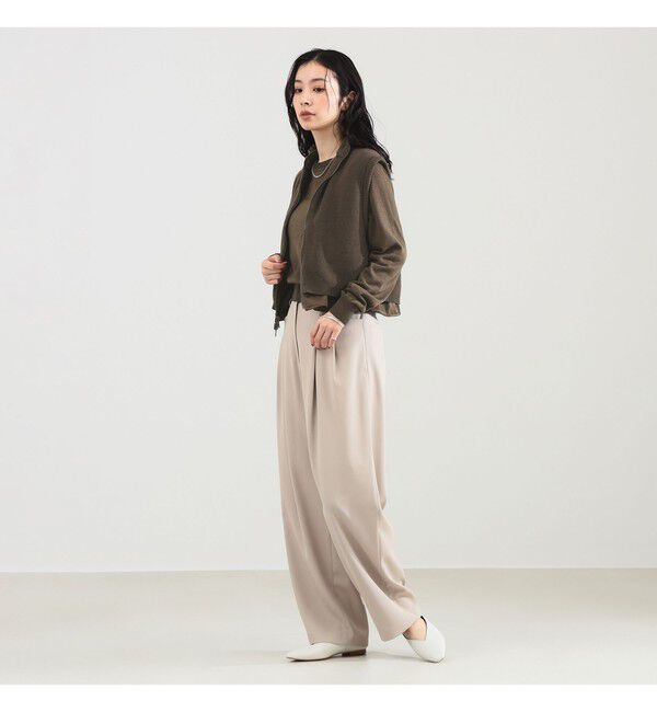 Demi-Luxe BEAMS 「TAN / リバーシブル ベスト」|ダウン|