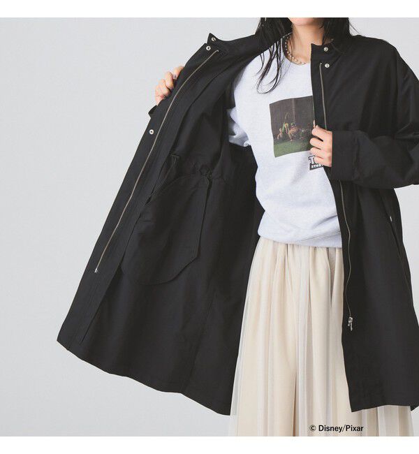 Ray BEAMS 「バック タック スタンドカラー コート（吸水速乾・UVカット）」|ダッフルコート|