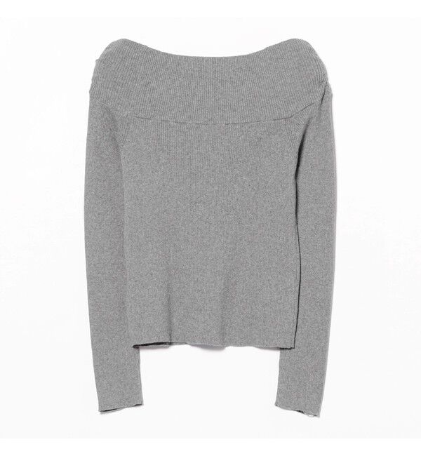 Ray BEAMS 「リブ オフショルダー ニット」|ニット・セーター|