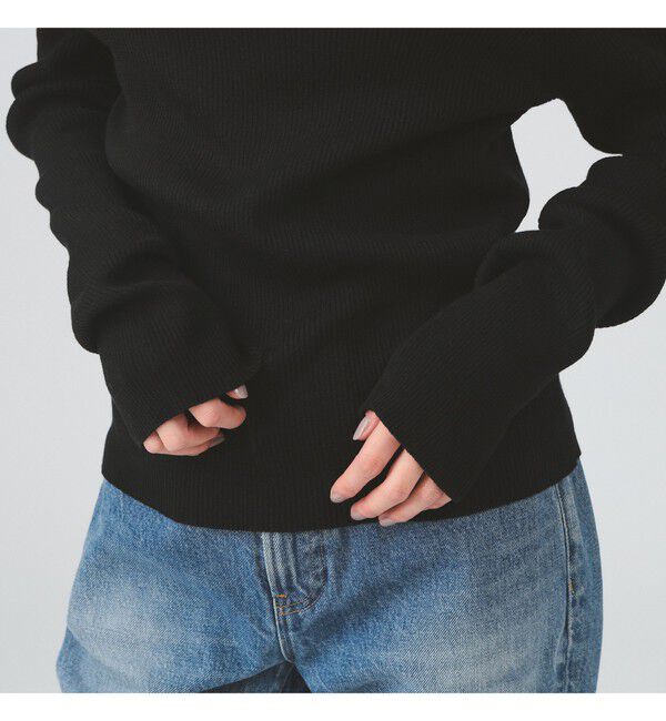 Ray BEAMS 「リブ オフショルダー ニット」|ニット・セーター|