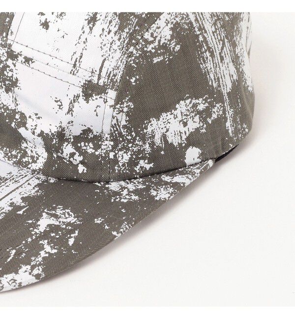 BEAMS PLUS「5PNL Long bill Cap Herringbone on Paint Print」|その他|