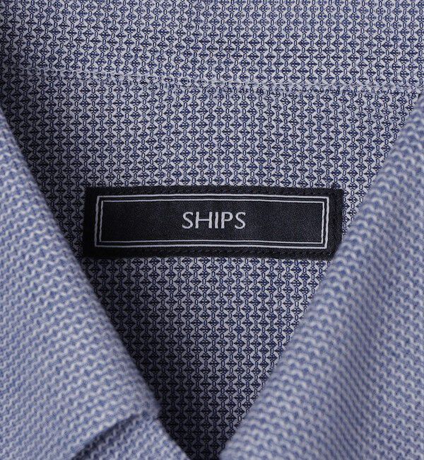 SHIPS「SHIPS: カラミ織り ボタンダウン 無地 半袖 シャツ」|シャツ・ブラウス|