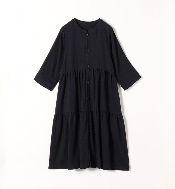 SHIPS any「SHIPS any:〈洗濯機可能〉リサイクル ブレンドリネン ティアード ワンピース 羽織り」|その他|