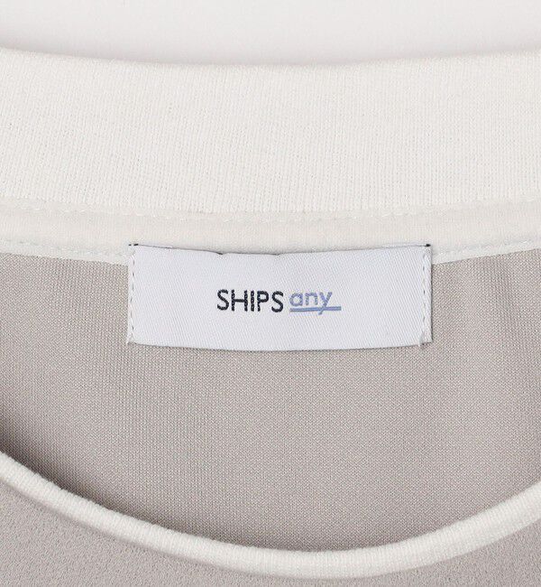 SHIPS any「SHIPS any: 〈吸水・速乾・ストレッチ〉 フェイク レイヤード Tシャツ 24SS◇」|Tシャツ・カットソー|