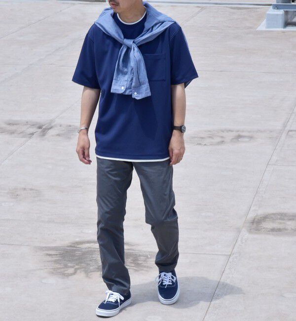 SHIPS any「SHIPS any: 〈吸水・速乾・ストレッチ〉 フェイク レイヤード Tシャツ 24SS◇」|Tシャツ・カットソー|