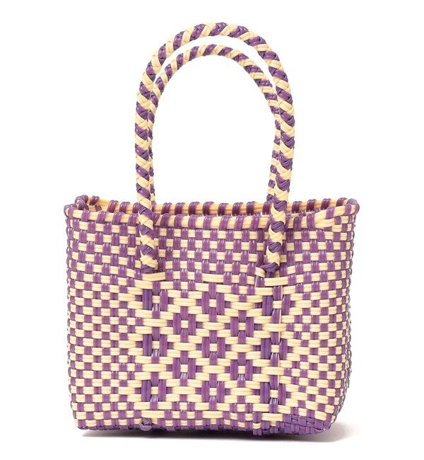 SHIPS KIDS「【SHIPS KIDS別注】Diminutivo:MINI BOLSA(SSS)」|かごバッグ|ライトパープル