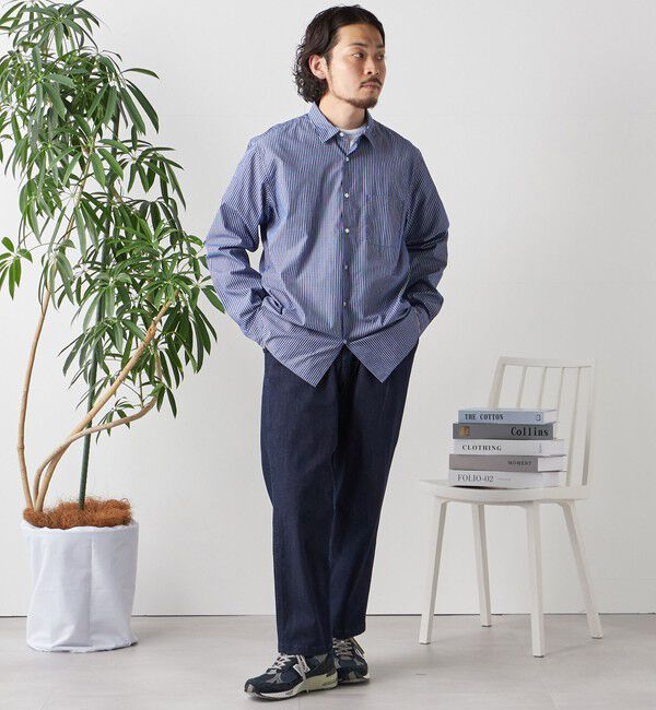 SHIPS any「SHIPS any: ストライプ / ソリッド リラックス レギュラーカラー シャツ 24SS◇」|シャツ・ブラウス|