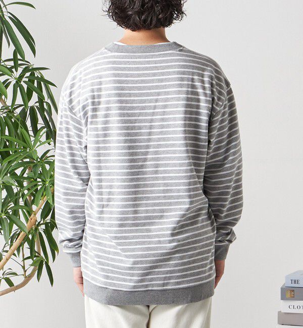 SHIPS any「SHIPS any: ソリッド / ボーダー スウェットライク Tシャツ (ロンT)◇」|Tシャツ・カットソー|