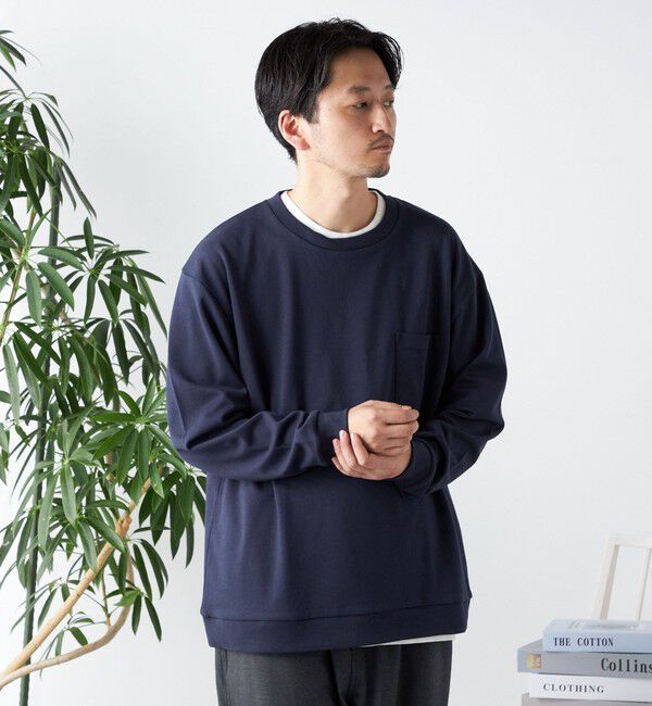 SHIPS any「SHIPS any: ソリッド / ボーダー スウェットライク Tシャツ (ロンT)◇」|Tシャツ・カットソー|